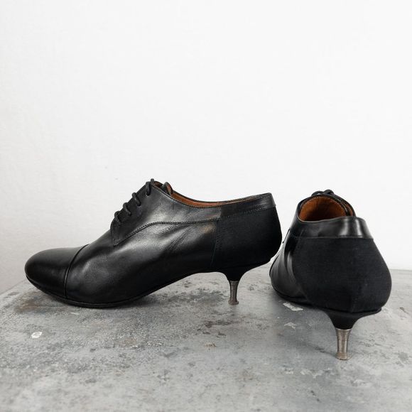 𝅺Vintage Dries Van Noten Kitten Heel Oxford VERY RARE Authentic Lace Up - Picture 2 of 9